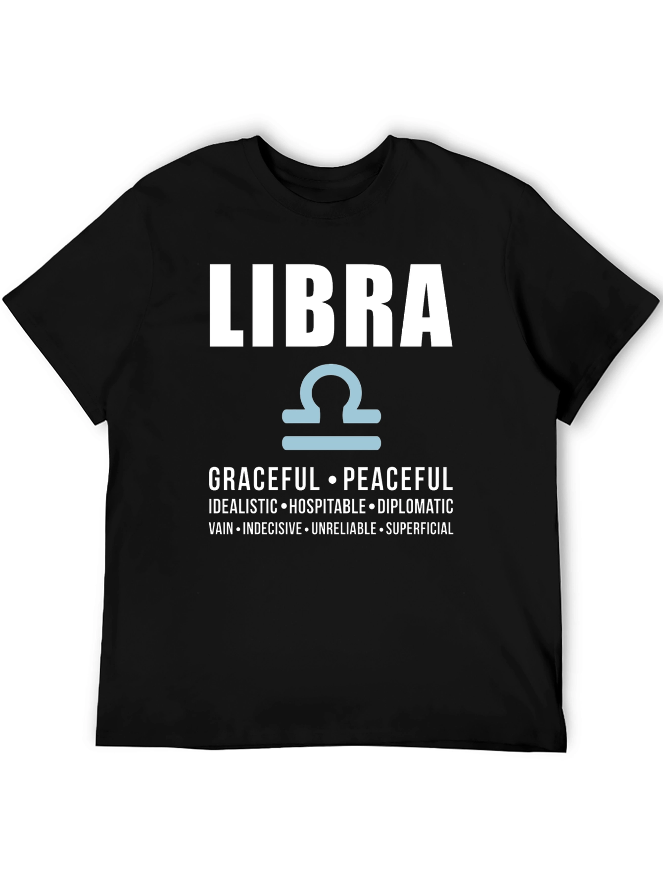 Libra Zodiac T-Shirt Graceful Peaceful Tee