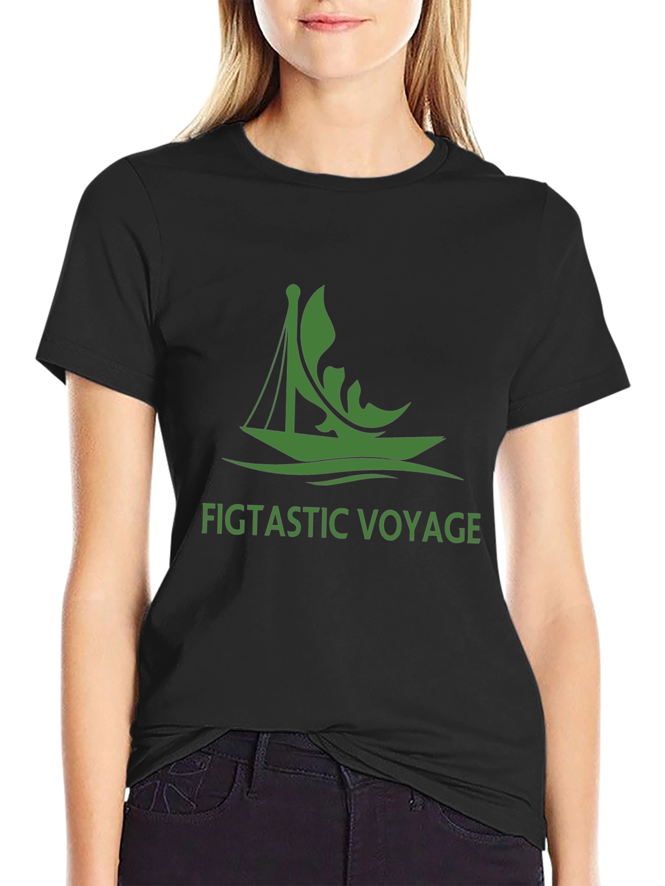Figtastic Voyage Black Graphic Tee