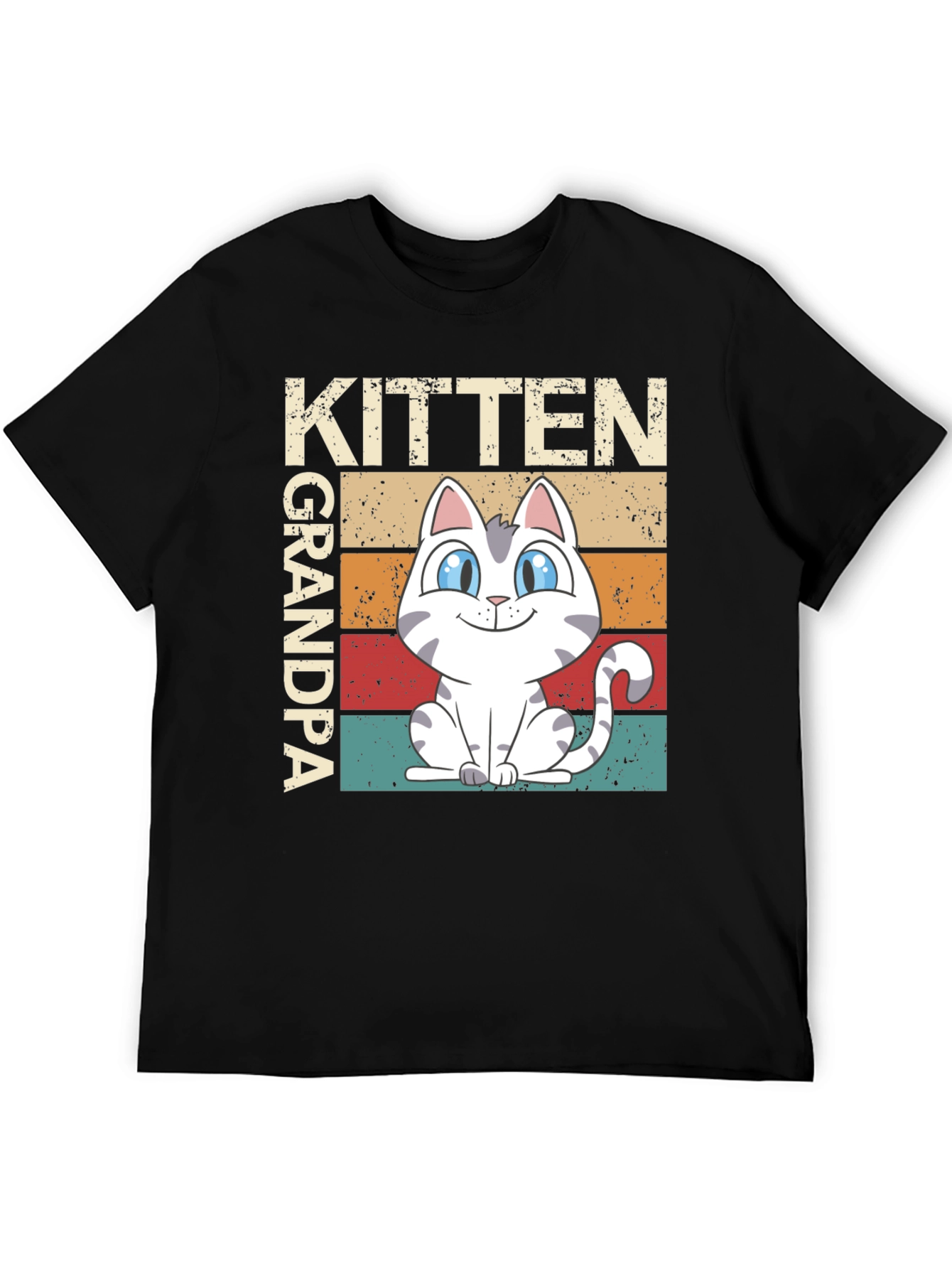 Kitten Grandpa Graphic Tee