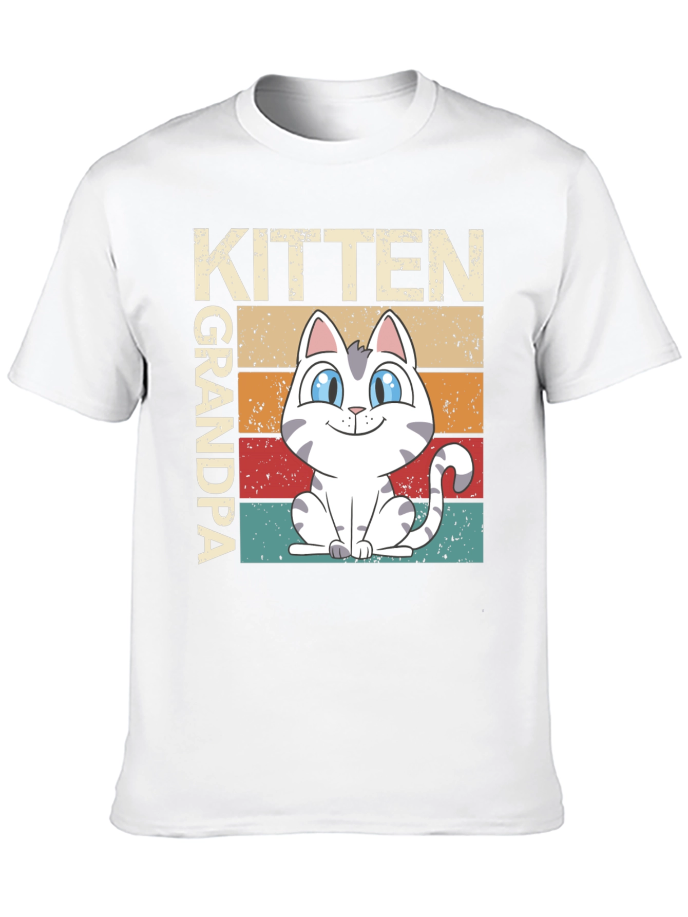 Kitten Grandpa Graphic Tee