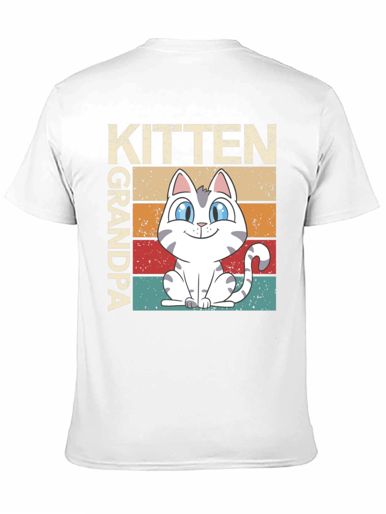 Kitten Grandpa Graphic Tee