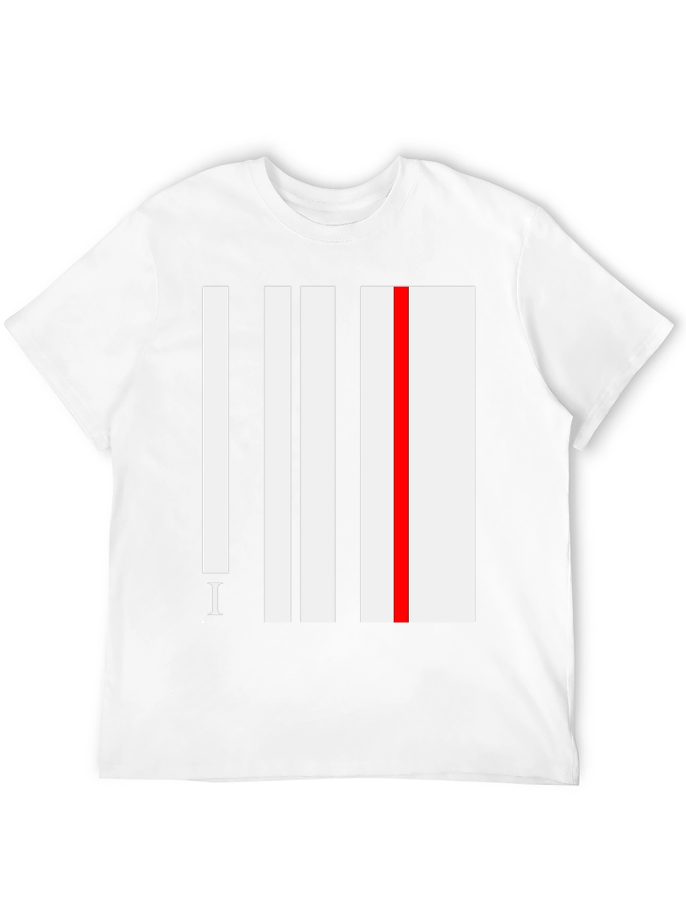 Modern Stripe Tee - Black Graphic Print Shirt