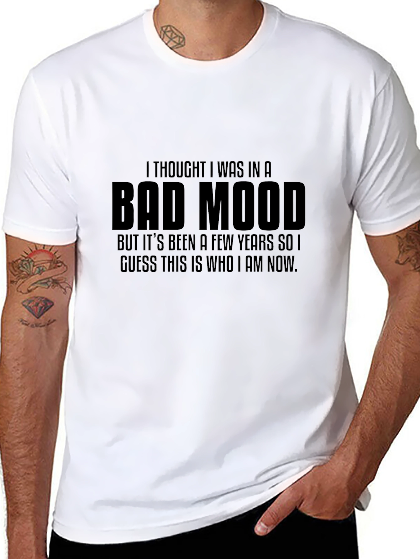 Bad Mood Statement T-Shirt Funny Sarcastic Tee
