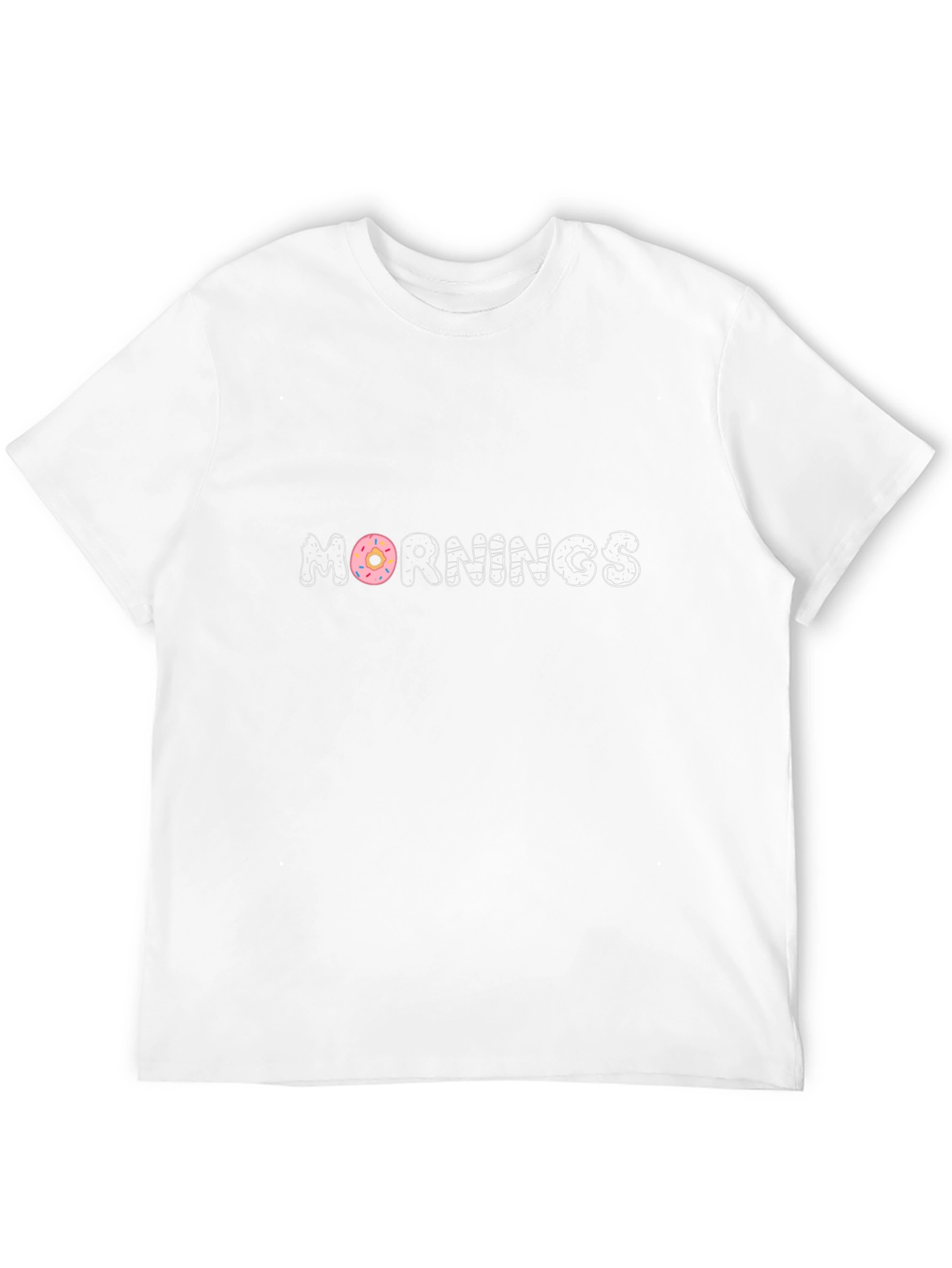 Mornings Donut Graphic Black T-Shirt