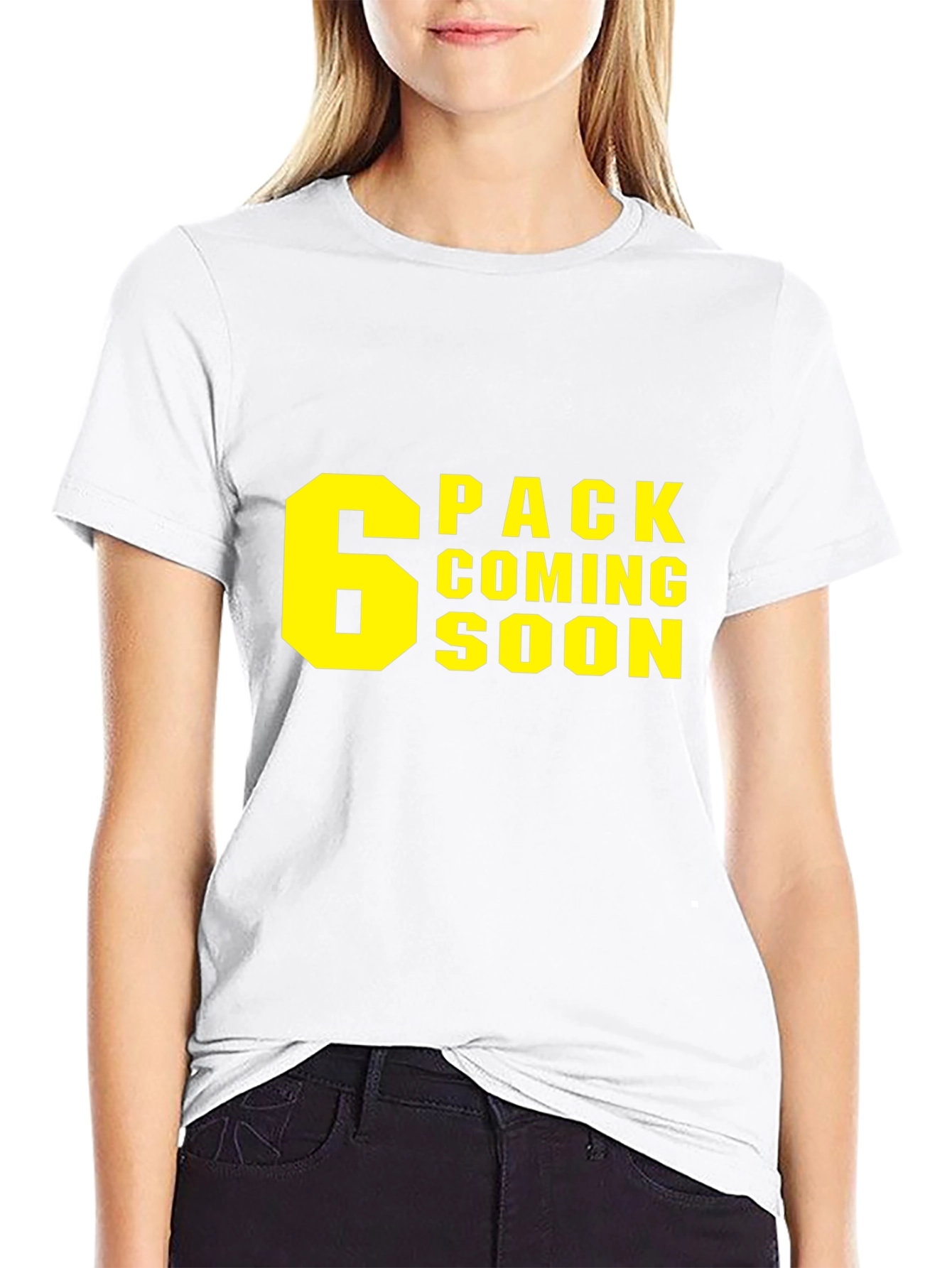 6 Pack Coming Soon T-Shirt - Gym Humor