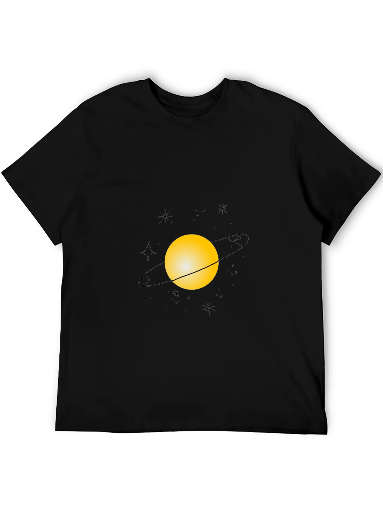 Planet Graphic Black T-Shirt