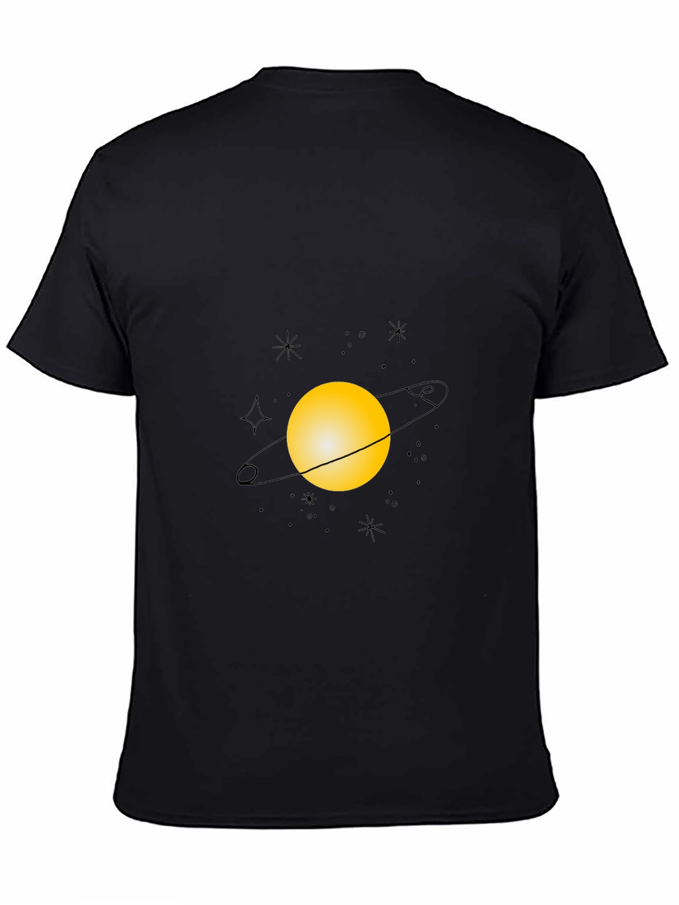 Planet Graphic Black T-Shirt