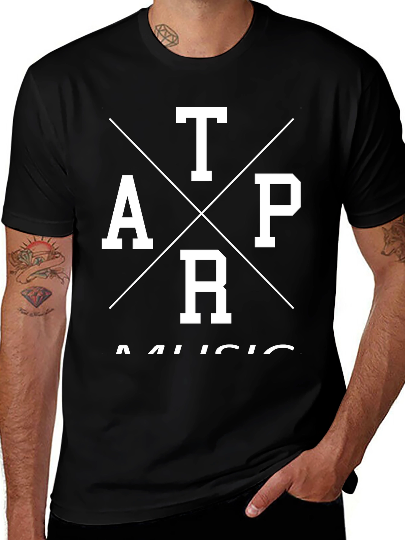 TAPR Music Graphic Tee - Mens Black T-Shirt