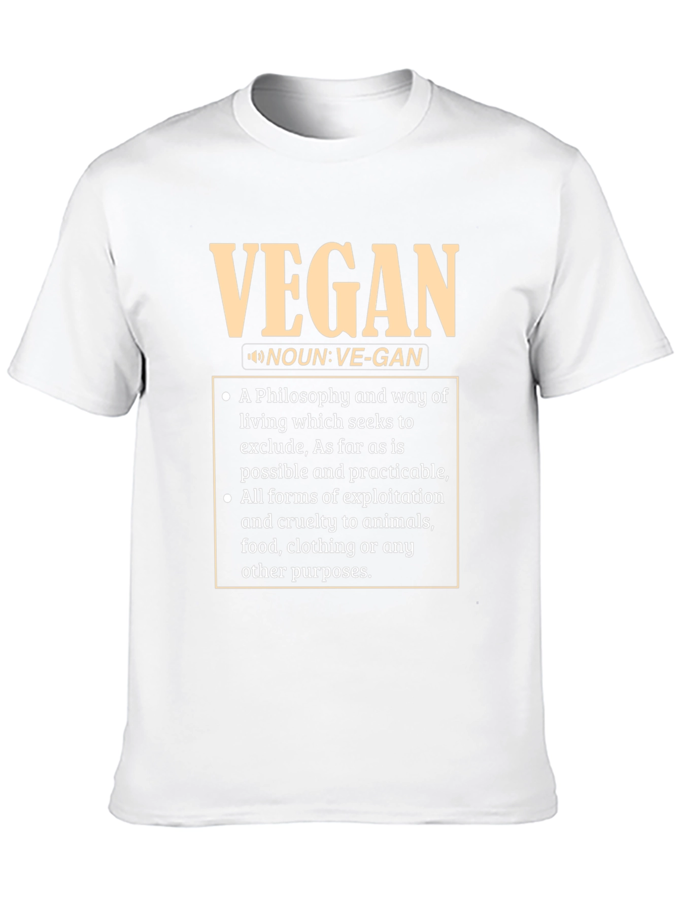 Vegan Definition T-Shirt - Ethical Lifestyle Tee
