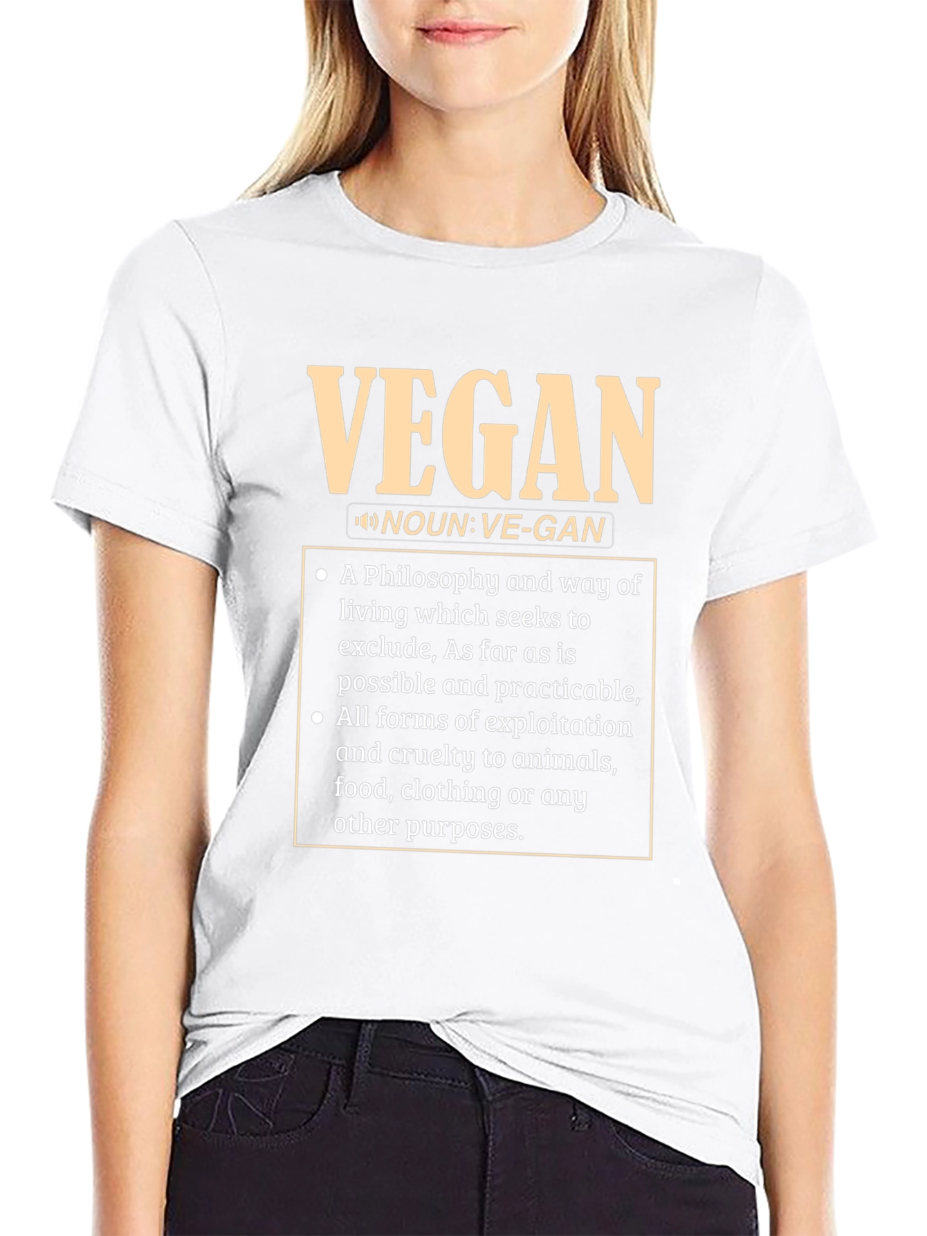 Vegan Definition T-Shirt - Ethical Lifestyle Tee