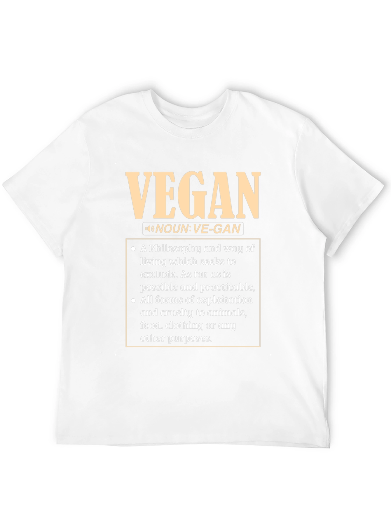 Vegan Definition T-Shirt - Ethical Lifestyle Tee