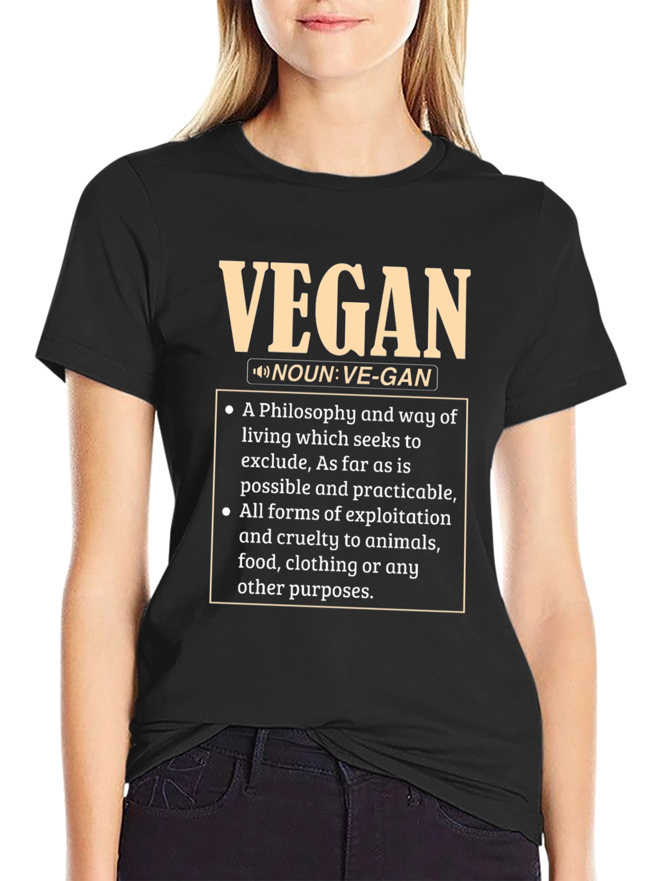 Vegan Definition T-Shirt - Ethical Lifestyle Tee