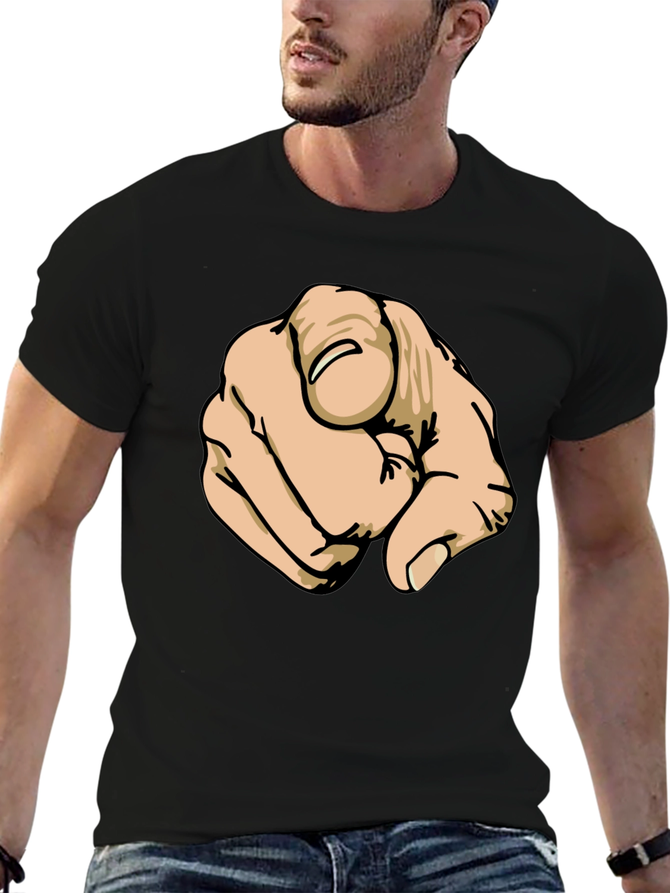 Pointing Finger Graphic T-Shirt - You!