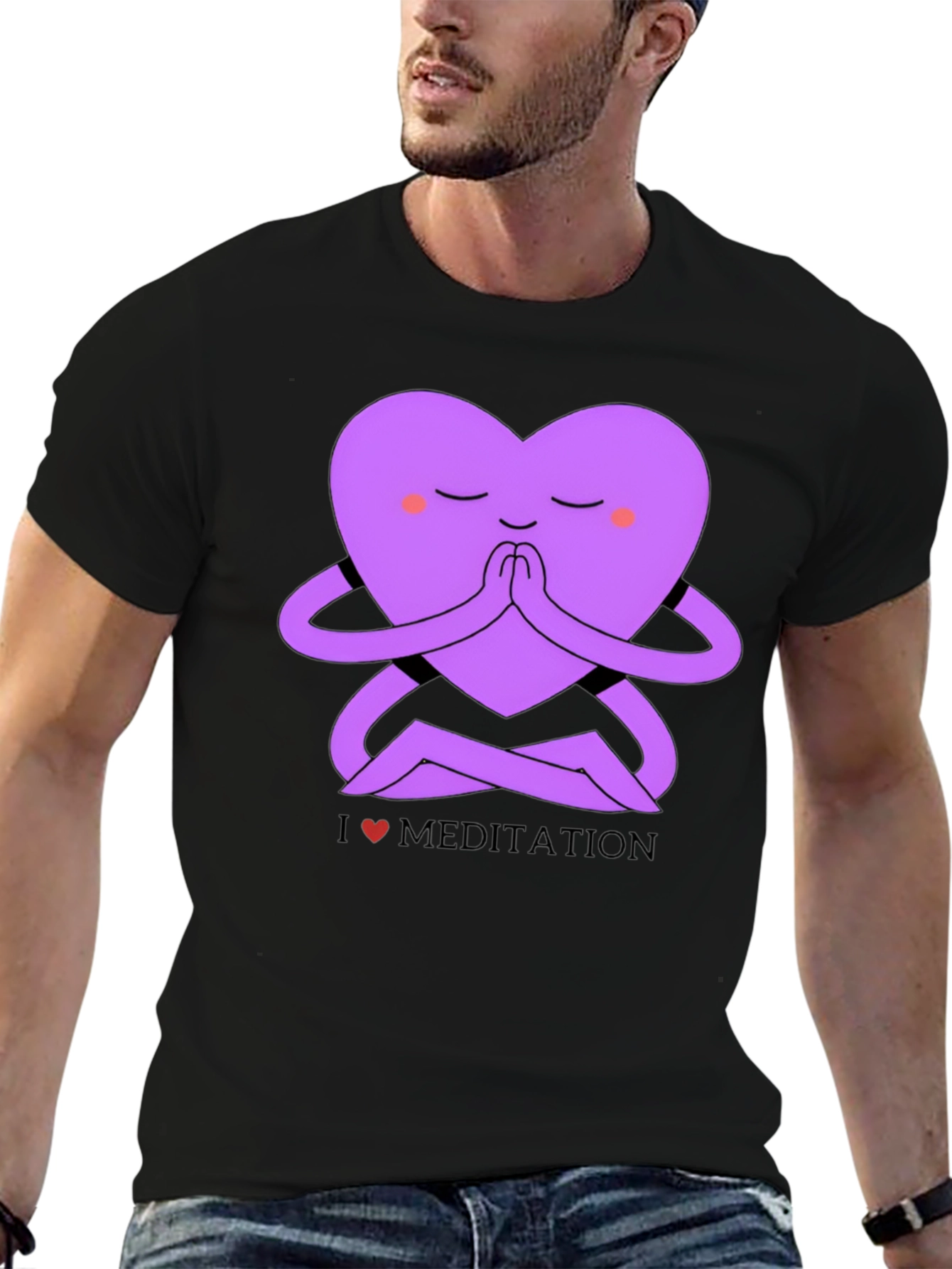 I Love Meditation Graphic T-Shirt