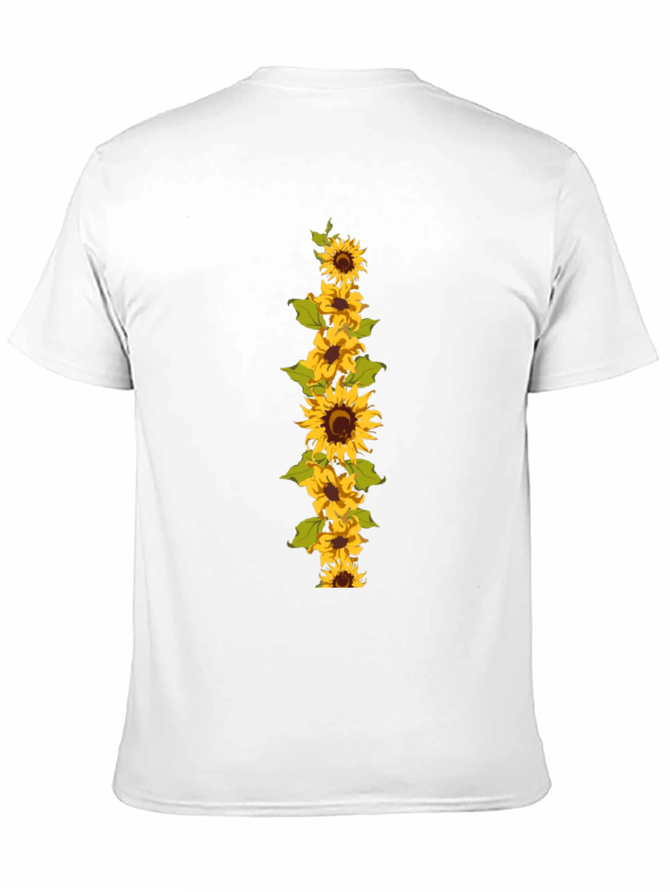 Sunflower Graphic Tee - Black Cotton Casual T-Shirt