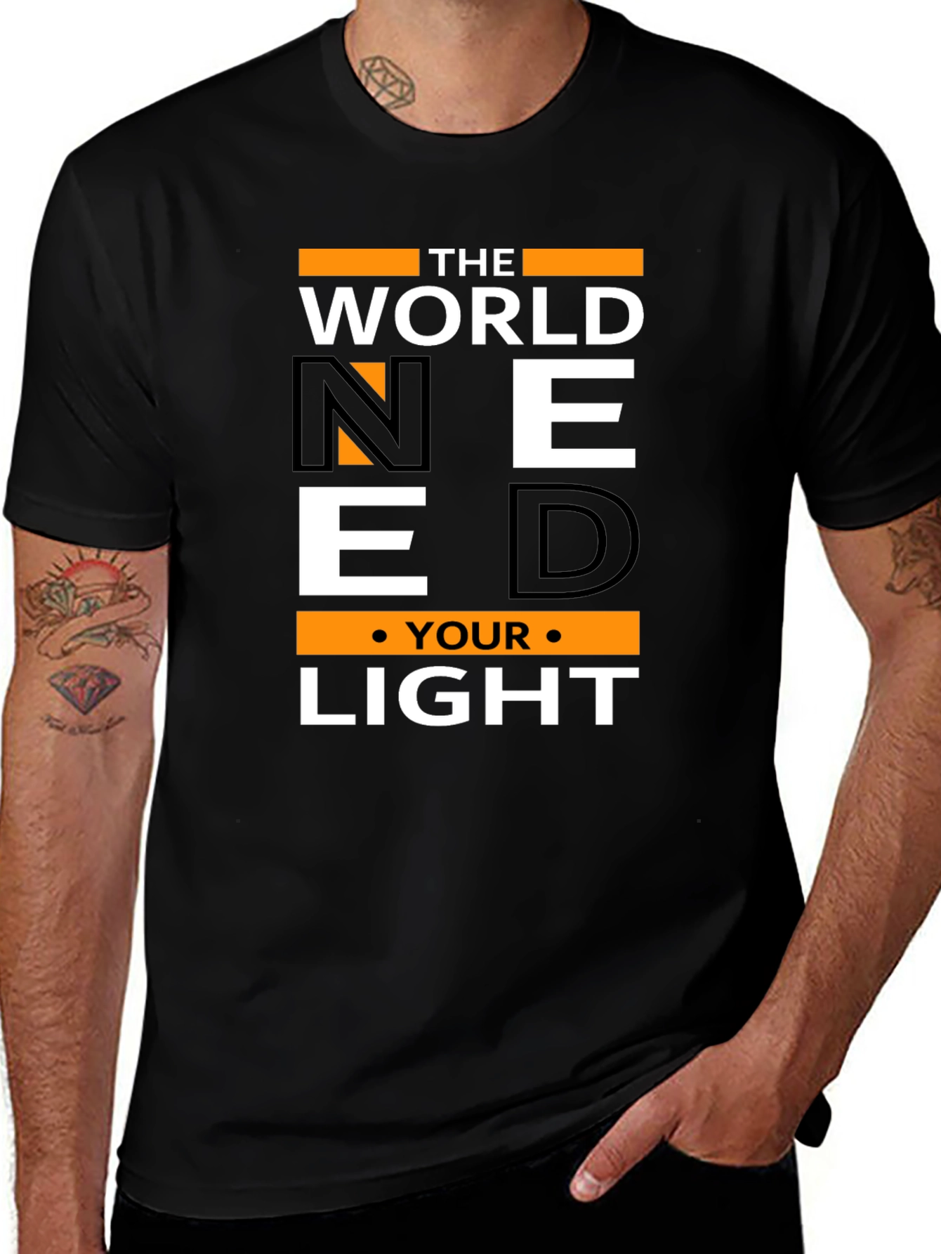 Motivational Need Your Light Graphic T-Shirt