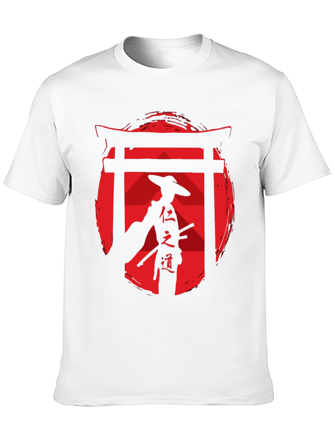 Samurai Graphic Tee - Red Sun Design