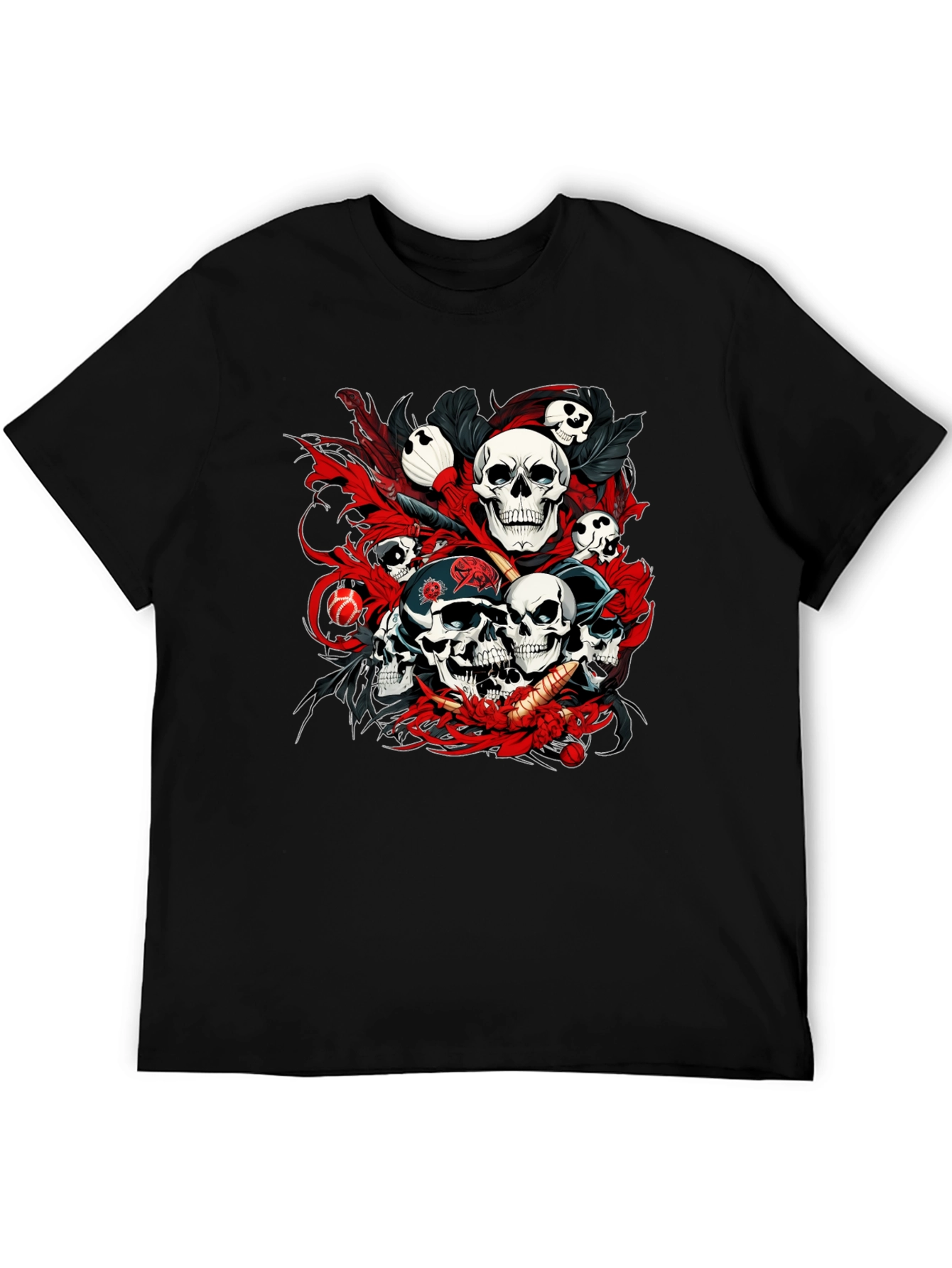 Skull Graphic T-Shirt - Edgy Style