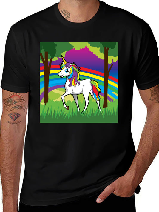 Unicorn Rainbow Graphic Tee - Fun & Colorful