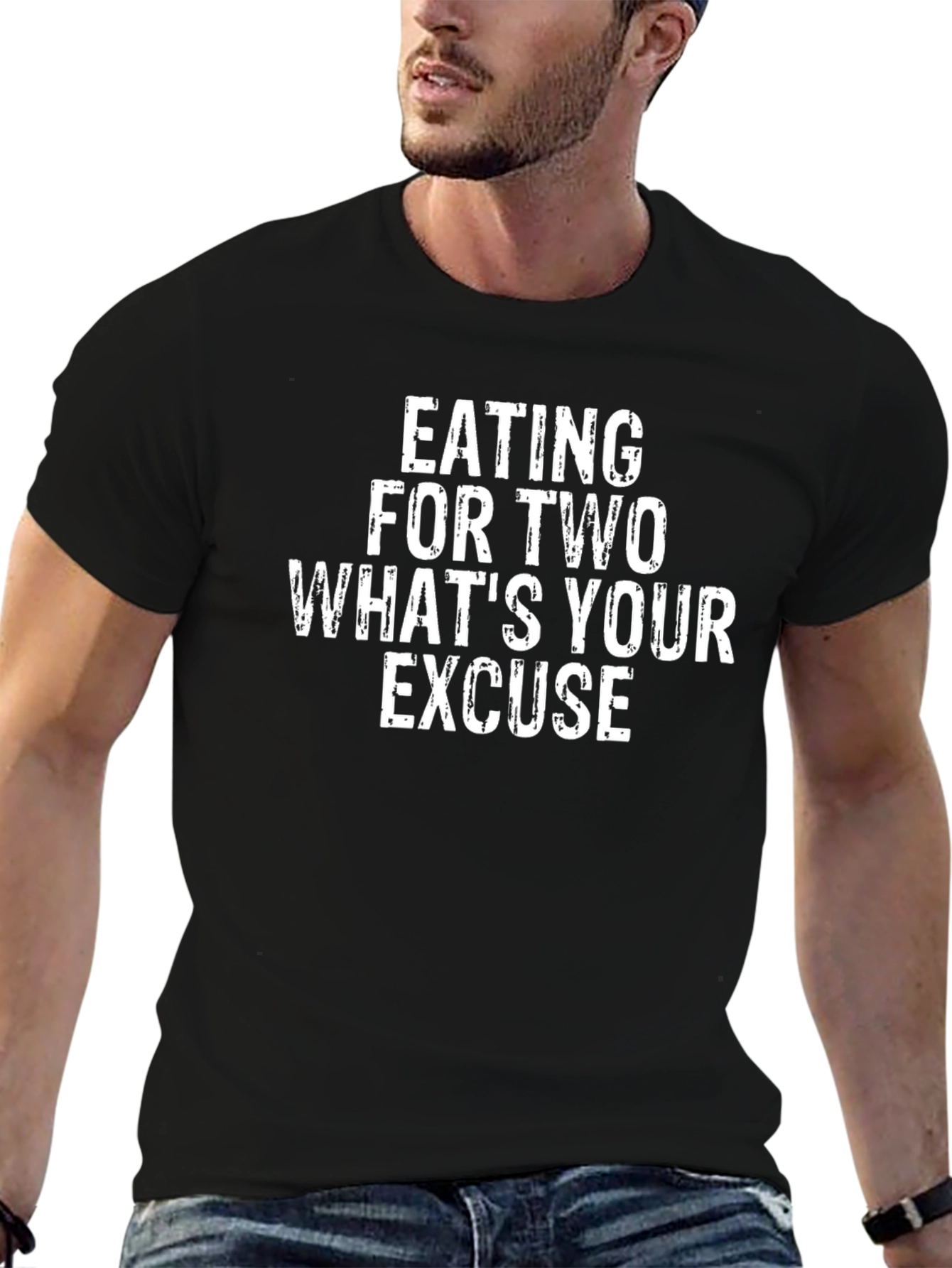 Eating for Two Funny Graphic T-Shirt