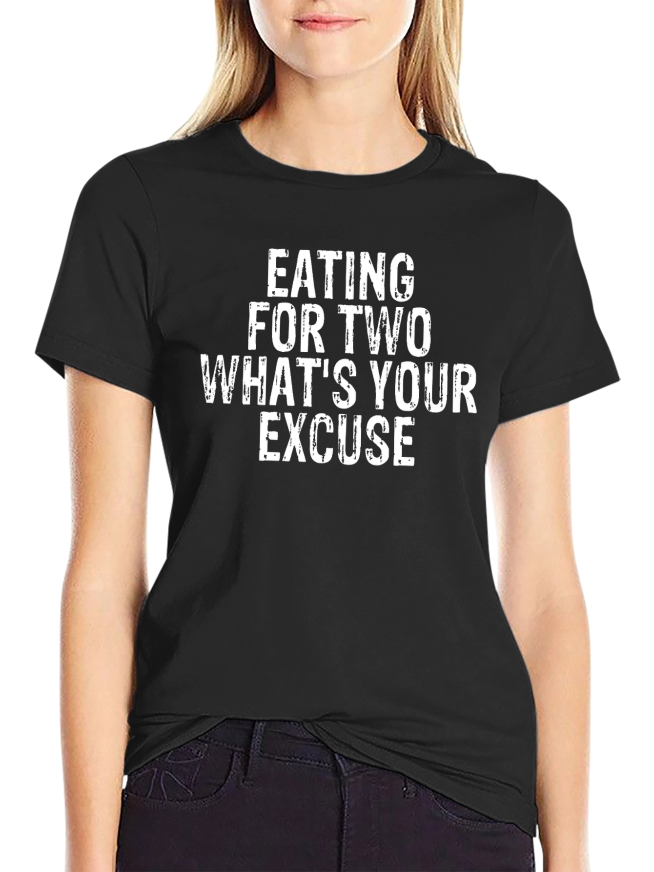 Eating for Two Funny Graphic T-Shirt