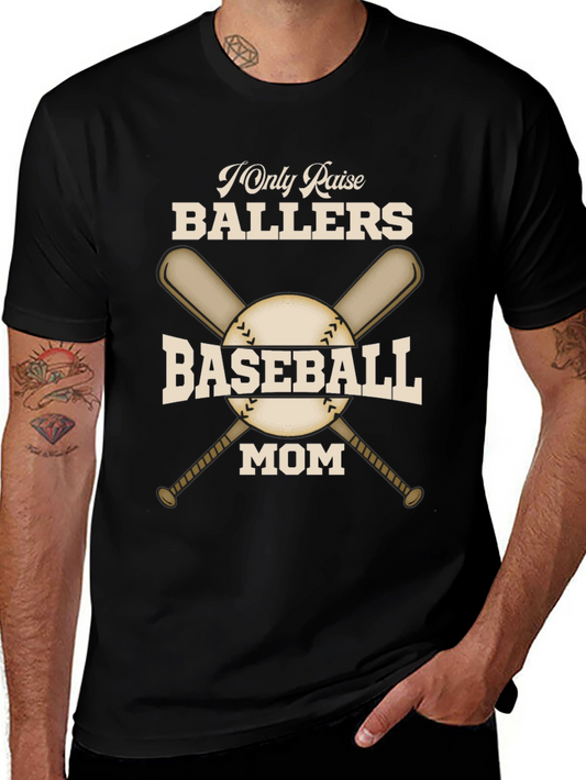 Baseball Mom T-Shirt - Raise Ballers