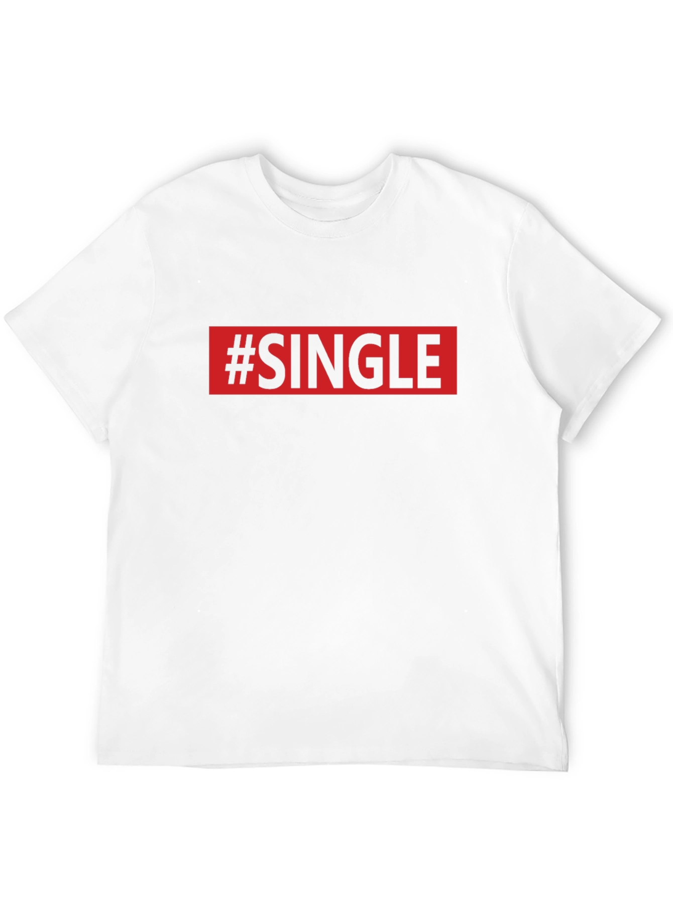 #Single Graphic Print Crew Neck T-Shirt